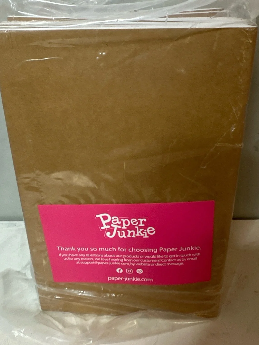 NEW PACK OF 24 8X5X5.5 PAPER JUNKIE KRAFT JOURNALS